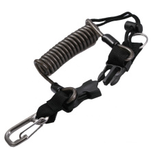 Bcd Diving Equipment Flexible Safety Floating Lanyard Stainless Steel Spring Coil Swimming Lanyard Diving Lanyard